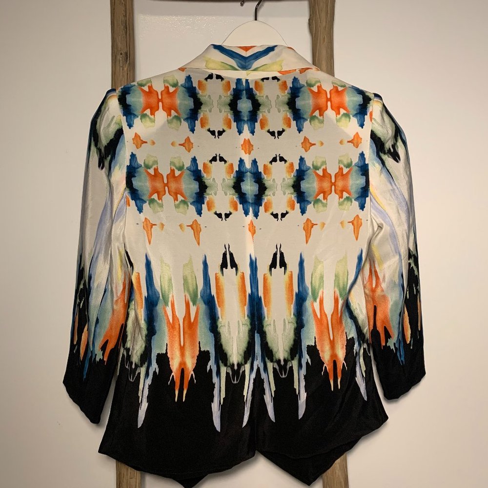 Twelfth Street Cynthia Vincent Bright Ikat Blazer - Picture 3 of 4